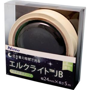 日東エルマテ 中輝度蓄光テープ JIS-JB級 0.25mm×24mm×5m グリーン ( NB-2405B ) 日東エルマテリアル(株)｜orangetool
