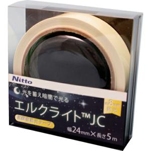日東エルマテ 高輝度蓄光テープ JIS-JC級 0.3mm×24mm×5m グリーン ( NB-2405C ) 日東エルマテリアル(株)｜orangetool