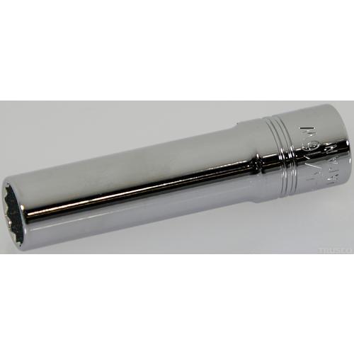 ネプロス インチ 6.3sq.ディープソケット(十二角) 対辺寸法5/16inch 全長50mm (...