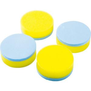 TRUSCO ワックス用スポンジ 丸 4個 ( TWS1 ) トラスコ中山(株)｜orangetool
