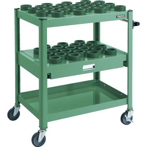 TRUSCO TCW型ツーリングワゴン HSK63A BT40 NT40 45個 スライド棚付 GN...