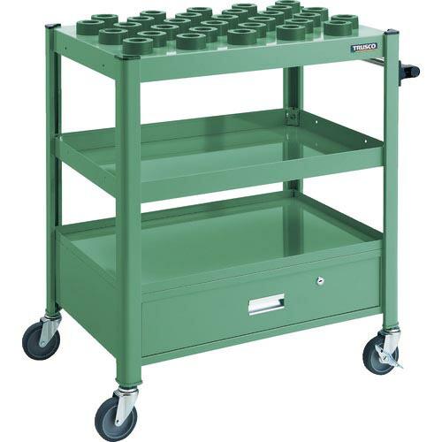 TRUSCO TCW型ツーリングワゴン HSK40A専用 30個 引出し付 GN色 ( TCW-TF...