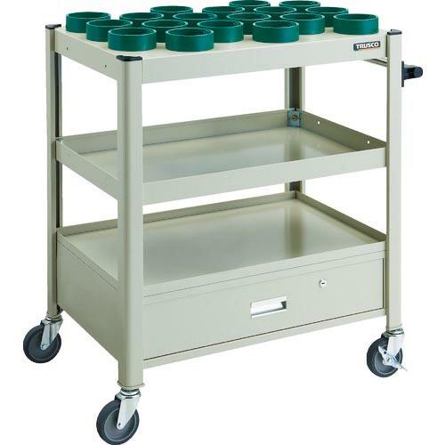 TRUSCO TCW型ツーリングワゴン HSK100A BT50 NT50 18個 引出し付 NG色...