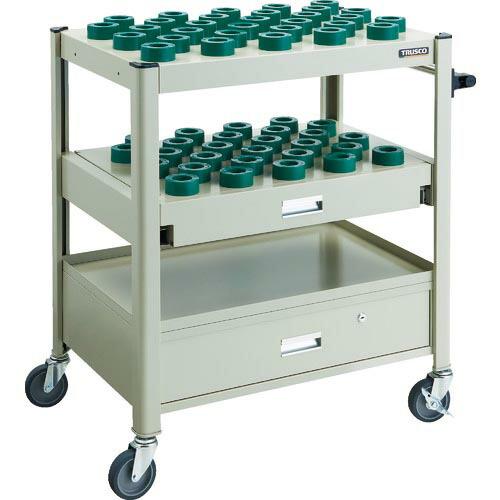 TRUSCO TCW型ツーリングワゴン HSK40A専用 57個 スライド棚引出し付 NG色 ( T...