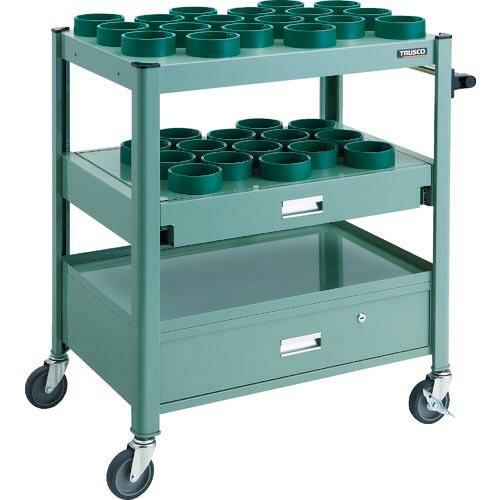 TRUSCO TCW型ツーリングワゴン HSK100A BT50 NT50 33個スライド棚引出し付...