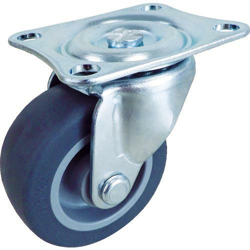 TRUSCO キャスター TYGシリーズ 自在 エラストマー車 65mm ( TYGE-65 ) ト...