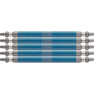 VESSEL 剛彩ビット 5本組 (両頭スクエア) SQ3×110mm ( GS5P-44 )｜orangetool