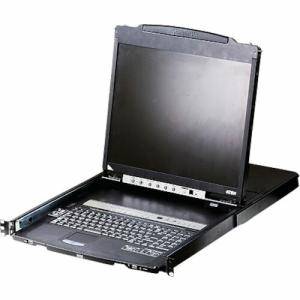ATEN ( ATEN )　ＫＶＭドロワー　１６ポート／１９インチＬＣＤ一体型／マルチインターフェース／ショートレール ( CL5816NJJS ) (メーカー取寄)