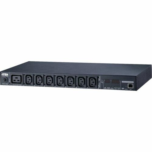 ATEN eco PDU/IEC 200V/20Aモデル/1Uタイプ/8ポート/計測機能搭載/温湿度...