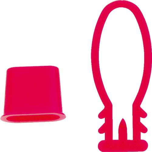TRUSCO みかんネット用留め具 赤 10個入 ( BET-R-10 ) トラスコ中山(株)