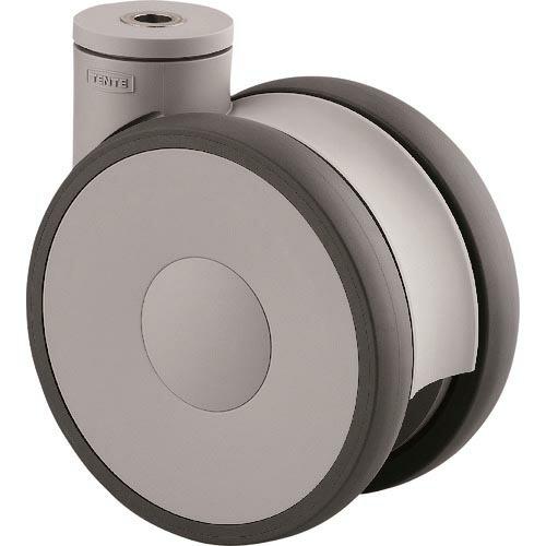 【SALE価格】テンテキャスター 高性能旋回双輪キャスター&quot;LINEA&quot;(ポリウレタン車) φ100...