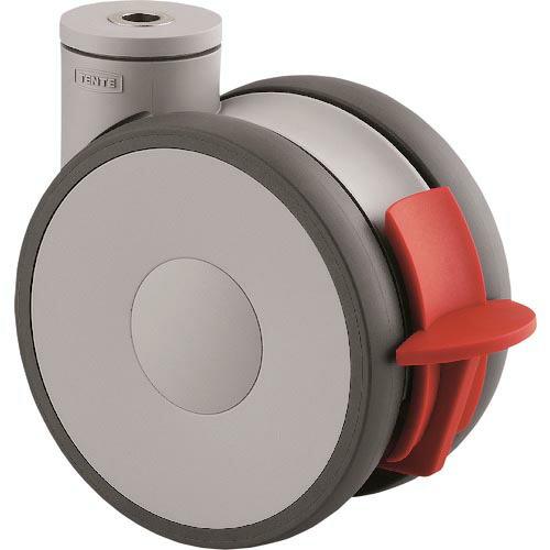 【SALE価格】テンテキャスター 高性能旋回双輪キャスター&quot;LINEA&quot;(ポリウレタン車) φ125...