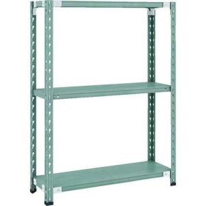 【SALE価格】TRUSCO CB型セミボルトレス軽中量棚 900X300XH1200 3段 グリーン ( CB-4333-GN ) トラスコ中山(株)｜orangetool