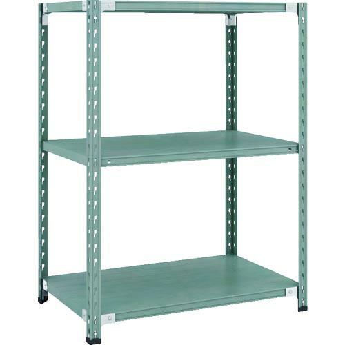 【SALE価格】TRUSCO CB型セミボルトレス軽中量棚 900X600XH1200 3段 グリー...