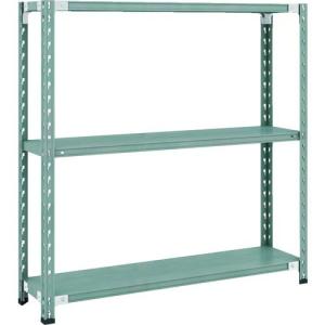 【SALE価格】TRUSCO CB型セミボルトレス軽中量棚 1200X300XH1200 3段 グリーン ( CB-4433-GN ) トラスコ中山(株)｜orangetool