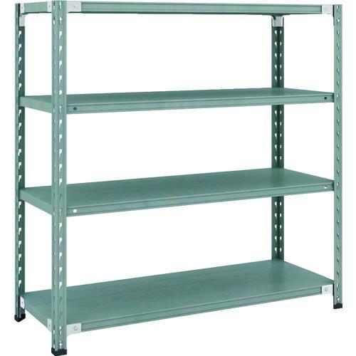 【SALE価格】TRUSCO CB型セミボルトレス軽中量棚 1200X450XH1200 4段 グリ...