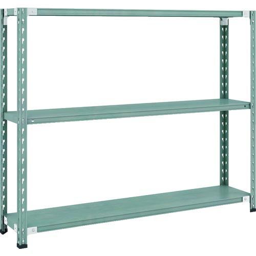 【SALE価格】TRUSCO CB型セミボルトレス軽中量棚 1500X300XH1200 3段 グリ...
