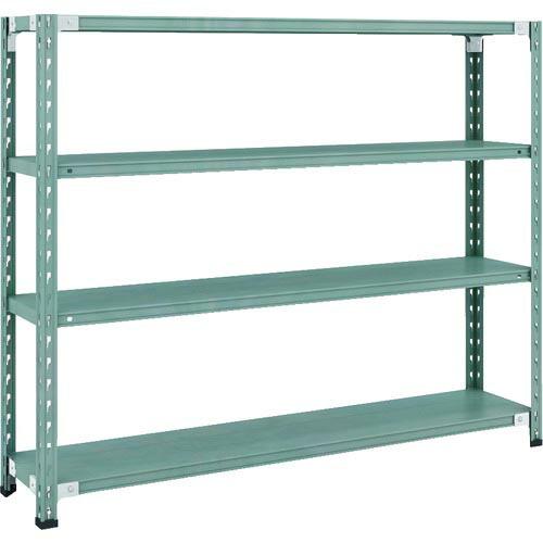 【SALE価格】TRUSCO CB型セミボルトレス軽中量棚 1500X300XH1200 4段 グリ...
