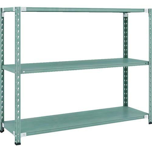 【SALE価格】TRUSCO CB型セミボルトレス軽中量棚 1500X450XH1200 3段 グリ...