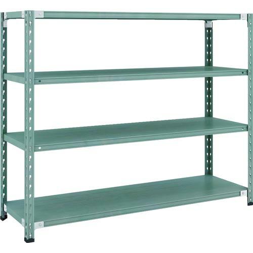 【SALE価格】TRUSCO CB型セミボルトレス軽中量棚 1500X450XH1200 4段 グリ...