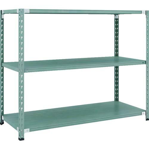 【SALE価格】TRUSCO CB型セミボルトレス軽中量棚 1500X600XH1200 3段 グリ...
