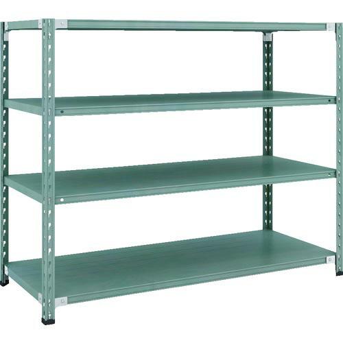 【SALE価格】TRUSCO CB型セミボルトレス軽中量棚 1500X600XH1200 4段 グリ...