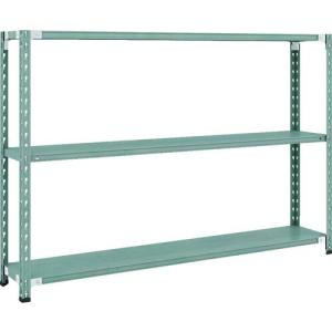 【SALE価格】TRUSCO CB型セミボルトレス軽中量棚 1800X300XH1200 3段 グリーン ( CB-4633-GN ) トラスコ中山(株)｜orangetool