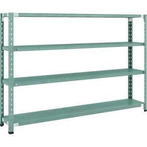 【SALE価格】TRUSCO CB型セミボルトレス軽中量棚 1800X300XH1200 4段 グリーン ( CB-4634-GN ) トラスコ中山(株)｜orangetool