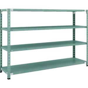 【SALE価格】TRUSCO CB型セミボルトレス軽中量棚 1800X450XH1200 4段 グリーン ( CB-4644-GN ) トラスコ中山(株)｜orangetool