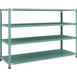 【SALE価格】TRUSCO CB型セミボルトレス軽中量棚 1800X600XH1200 4段 グリーン ( CB-4664-GN ) トラスコ中山(株)｜orangetool
