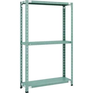 【SALE価格】TRUSCO CB型セミボルトレス軽中量棚 900X300XH1500 3段 グリーン ( CB-5333-GN ) トラスコ中山(株)｜orangetool