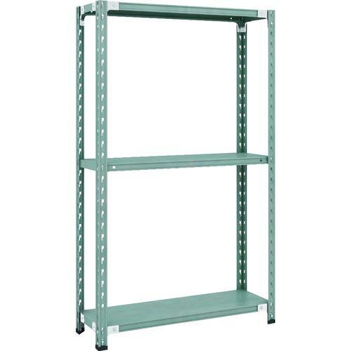 【SALE価格】TRUSCO CB型セミボルトレス軽中量棚 900X300XH1500 3段 グリー...