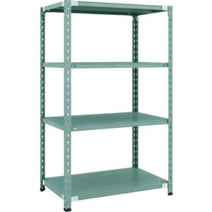 【SALE価格】TRUSCO CB型セミボルトレス軽中量棚 900X600XH1500 4段 グリーン ( CB-5364-GN ) トラスコ中山(株)｜orangetool