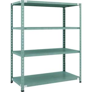【SALE価格】TRUSCO CB型セミボルトレス軽中量棚 1200X600XH1500 4段 グリーン ( CB-5464-GN ) トラスコ中山(株)｜orangetool