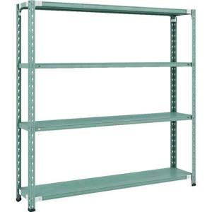 【SALE価格】TRUSCO CB型セミボルトレス軽中量棚 1500X300XH1500 4段 グリーン ( CB-5534-GN ) トラスコ中山(株)｜orangetool