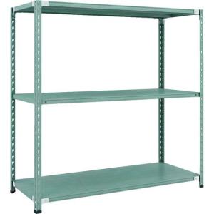 【SALE価格】TRUSCO CB型セミボルトレス軽中量棚 1500X600XH1500 3段 グリーン ( CB-5563-GN )｜orangetool