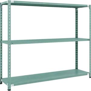【SALE価格】TRUSCO CB型セミボルトレス軽中量棚 1800X450XH1500 3段 グリーン ( CB-5643-GN )｜orangetool