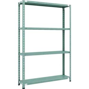 【SALE価格】TRUSCO CB型セミボルトレス軽中量棚 1200X300XH1800 4段 グリーン ( CB-6434-GN )｜orangetool