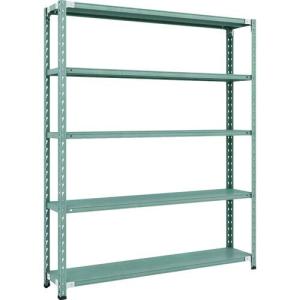 【SALE価格】TRUSCO CB型セミボルトレス軽中量棚 1500X300XH1800 5段 グリーン ( CB-6535-GN )｜orangetool