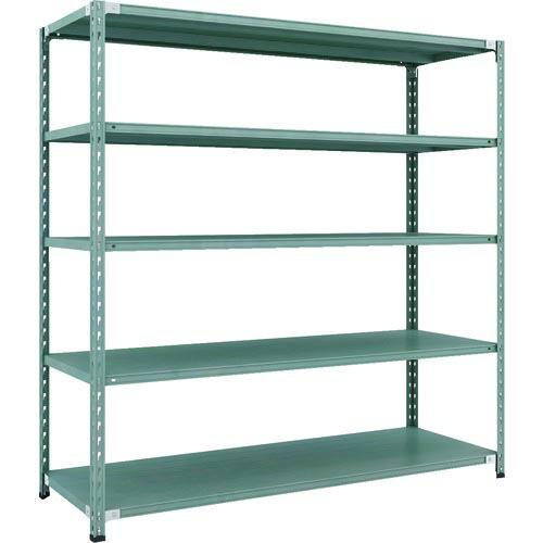 【SALE価格】TRUSCO CB型セミボルトレス軽中量棚 1800X600XH1800 5段 グリ...