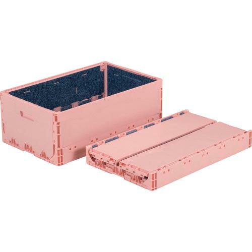 【SALE価格】サンコー 折りたたみコンテナー 559890 コールドオリコンEP39B ピンク (...