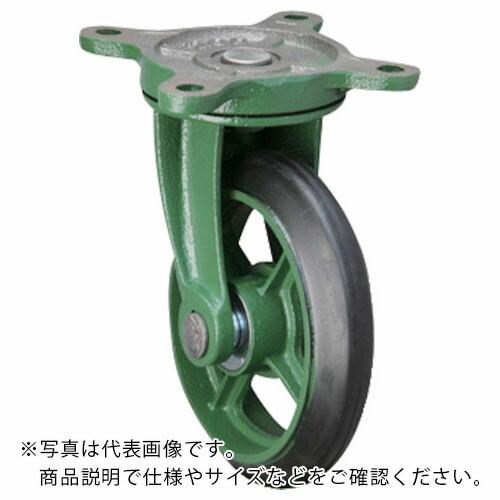 東北車輛製造所 鋳物製キャスター 標準型自在金具付ゴム車輪 150パイ (150BRB)