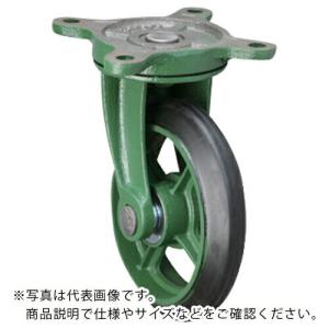 東北車輛製造所 鋳物製キャスター 標準型自在金具付ゴム車輪 250パイ (250BRB)｜orangetool