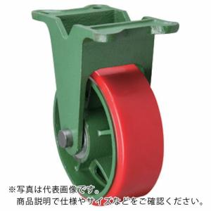 東北車輛製造所 鋳物製キャスター 幅広型固定金具付ウレタン車輪 250X75 (250X75TKULB)｜orangetool