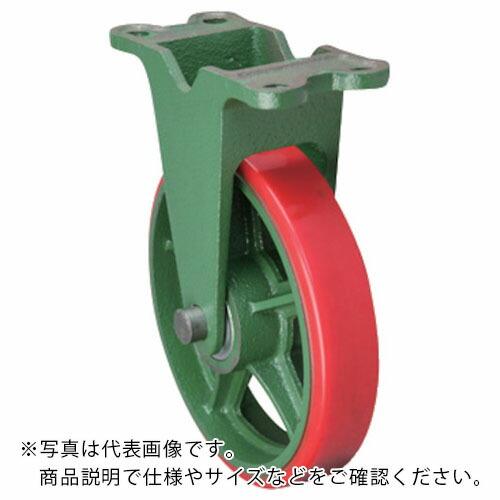 東北車輛製造所 鋳物製キャスター 標準型固定金具付ウレタン車輪 100 (100KULB)