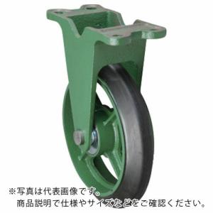 東北車輛製造所 鋳物製キャスター 標準型固定金具付ゴム車輪 200パイ (200KB)｜orangetool