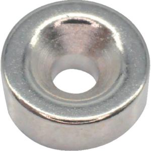 【SALE価格】TRUSCO ネオジム丸形磁石 皿ねじ穴付 外径8mm×3mm M2 1個入 ( T08R03-M2 ) トラスコ中山(株)｜orangetool