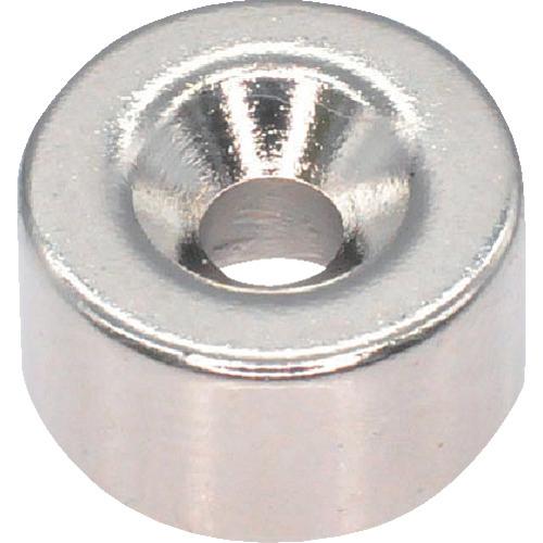 【SALE価格】TRUSCO ネオジム丸形磁石 皿ねじ穴付 外径9mm×5mm M2 1個入 ( T...