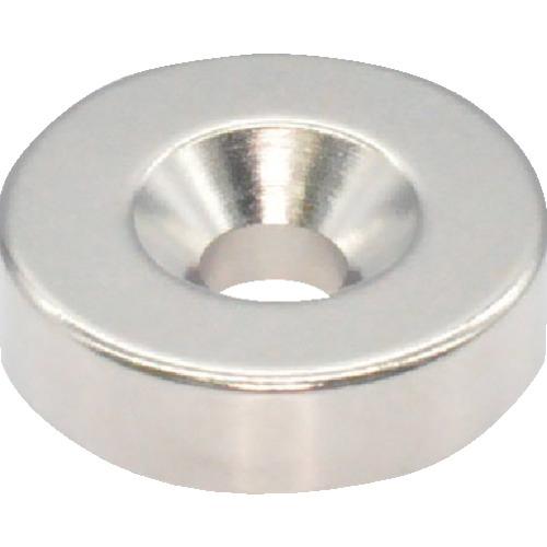 【SALE価格】TRUSCO ネオジム丸形磁石 皿ねじ穴付 外径18mm×4mm M4 1個入 ( ...