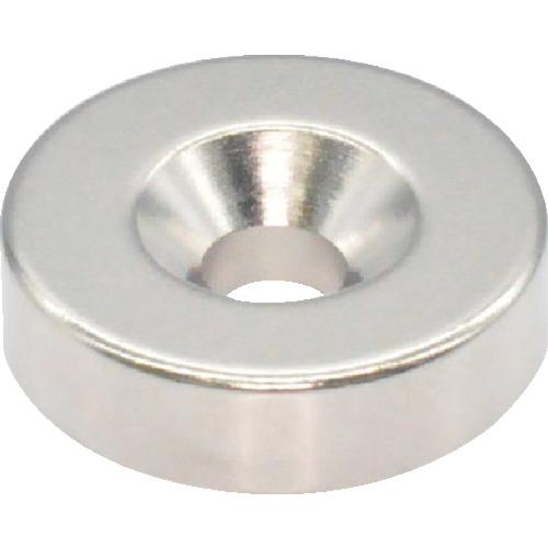 【SALE価格】TRUSCO ネオジム丸形磁石 皿ねじ穴付 外径18mm×5mm M4 1個入 ( ...